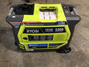 2,300-Watt Recoil Start Bluetooth Super Quiet Gasoline Powered Digital Inverter Generator with CO Shutdown Sensor by RYOBI Customer Returns See Pictures