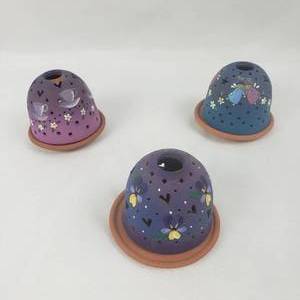 lot 25 image: Terracotta Votive Candle Holders and Night Lights
