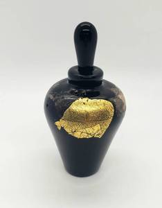 lot 34 image: Classy Collection of Hand Blown Signed Art Glass Perfume Bottles