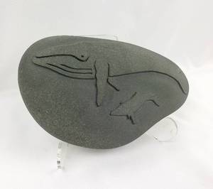 lot 152 image: Native American Stone Carving - Signed MOOS 90