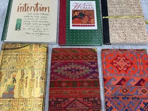 lot 109 image: A beautiful array of new, unused journals, address books and handmade cards