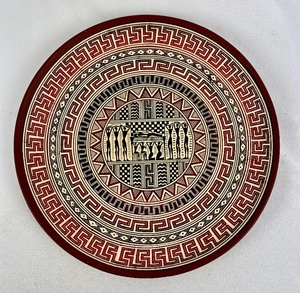 lot 245 image: Handmade Greek Ceramic Decorative Plates