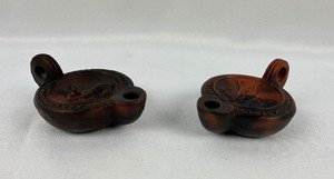 lot 242 image: Vintage Roman Oil Lamps With Erotic Scenes