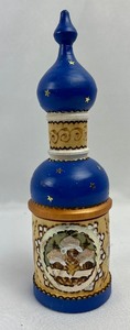 lot 233 image: Hand Painted Eastern Block Bells, Jar, and Ornament