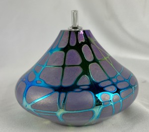 lot 134 image: Hand Blown Glass Oil Candles - Group 2- Signed