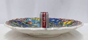 lot 180 image: Signed Turkish Display Plate with Hunting Scenes