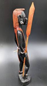 lot 183 image: Carved Maasai Warrior Figure - Kenya