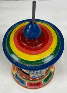 lot 302 image: Tibetan Buddhist Handcrafted Spinning Prayer Wheel TableDesktop Design  Nepal