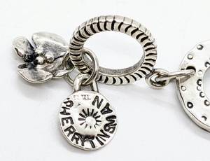 lot 264 image: Sherry Tinsman Sterling Silver Florets Toggle Bracelet