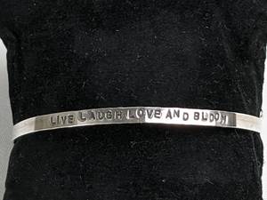 lot 271 image: Sterling & Purple Chiclet Inspiration Bracelet