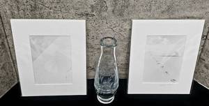 lot 321 image: Artist Marilyn Littman, White on White Photography Signed Prints and Flower Vase