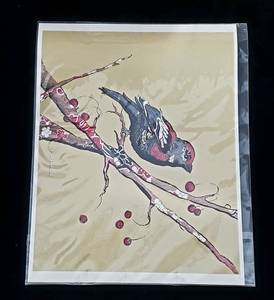 lot 323 image: Lot of Four Lovely Bird Pictures