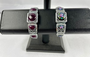 lot 252 image: Vintage Womans Russian Yanka Watch - Silver Filigree & Enamel