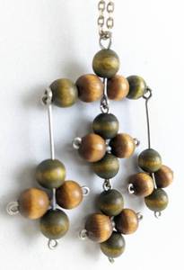 lot 64 image: Finnish Kaija Aarikka Wood & Norwegian Norge Spoon Necklaces