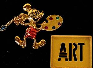 lot 74 image: Seven Themed Pins, Including Mark Shields, Disney, Jonette