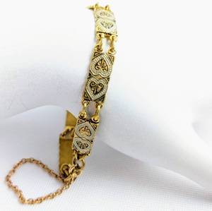lot 10 image: Vintage Gold-Filled and Gold-Plated Bracelet, AJC and Winard Necklaces