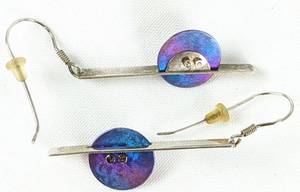lot 275 image: Four Sets of 1980s Vintage Sterling Silver Earrings