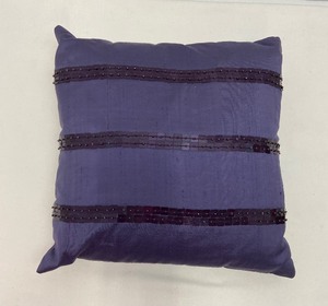 lot 329 image: Indian Mirrored and Bejeweled Textiles - Wall-Hangings  Pillow  Shawl