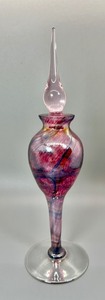 lot 37 image: Elegant Art Glass Perfume Bottle