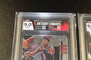 2020-21 Prizm Draft Anthony Edwards HGA 9 Rookie Card Lot  2 Rookie Cards