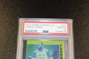 2019-20 Panini Chronicles Flux LeBron James #591 PSA 10