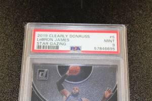 2019-20 Clearly Donruss Star Gazing LeBron James #5 PSA 9