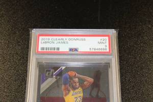 2019-20 Clearly Donruss LeBron James #20 PSA 9