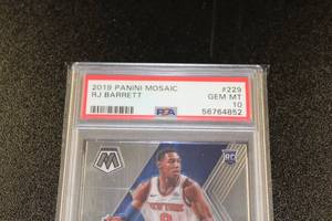 2019-20 Panini Mosaic RJ Barrett #229 PSA 10 Rookie Card