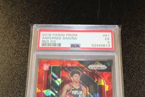 2018-19 Prizm Red Ice Anfernee Simons #61 PSA 5 Rookie Card