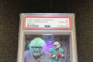 2020 Illusions Tua Tagovailoa #6 PSA 10 Rookie Card