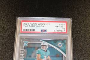 2020 Absolute Tua Tagovailoa #194 PSA 10 Rookie Card