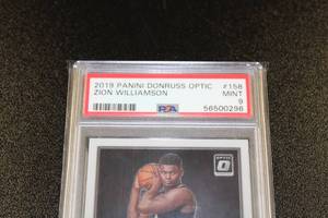 2019-20 Donruss Optic Zion Williamson #158 PSA 9 Rookie Card
