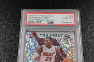 2019-20 Mosaic Fast Break Silver Kendrick Nunn #268 PSA 10 Rookie Card