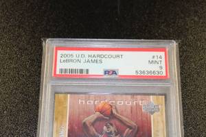 2005-06 Upper Deck Hardcourt Lebron James #14 PSA 9
