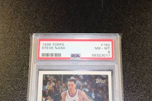 1996-97 Topps Steve Nash #182 PSA 8 Rookie Card