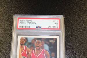 1996-97 Topps Allen Iverson #171 PSA 7 Rookie Card