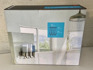 lot 109 image: New Simplehuman Triple Wall Mount PumpDispenser