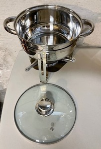 lot 118 image: 2 Chafing Dishes and a Condiment Caddy