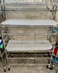 lot 139 image: Metal Shelf on Casters