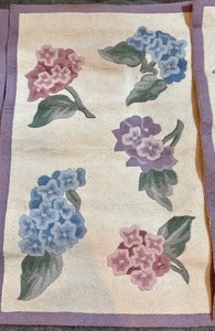 lot 197 image: Set of Three Floral Rugs