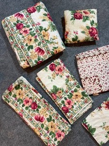 lot 228 image: April Cornell Reversible Duvet and More