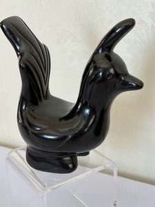 lot 2A image: Two Pieces of Santa Clara Blackware Pottery by Jane and Starr