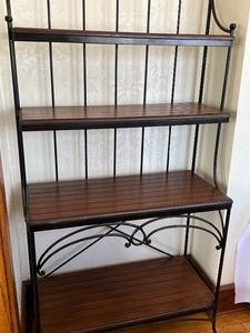 lot 54 image: Beautiful Bakers Style Shelving Unit