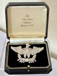 lot 3 image: The Ann Hand Swarovski Eagle Brooch