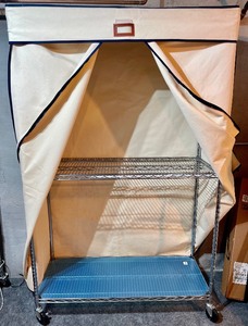 lot 235 image: Metal Shelf on Casters with Cover
