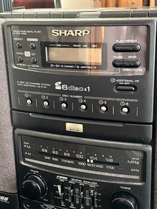 lot 279 image: Sharp X-Bass Two Way Speaker System Radio