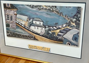 lot 257 image: Framed Print Visions in the Valley