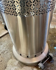 lot 413 image: Gas Stainless Steel Patio Heater