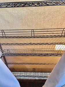 lot 417 image: Metal Rack on Casters with Removable Cover