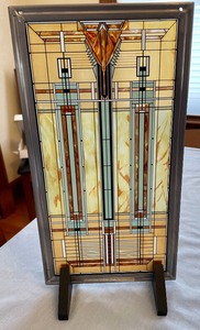 lot 473 image: Frank Lloyd Wright Designs Stained Glass Decor